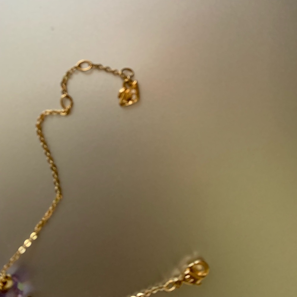 Swarovski amethyst gold bracelet - Picture 4 of 6